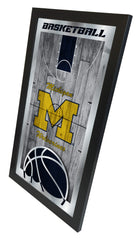 Michigan Wolverines Logo Basketball Mirror