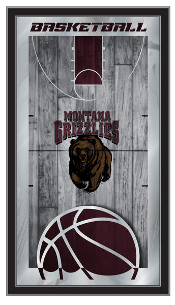 University of Montana Grizzlies Logo Basketball Mirror