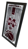 Mississippi State Bulldogs Logo Basketball Mirror