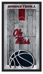 University of&nbsp;Mississippi Rebels Logo Basketball Mirror by Holland Bar Stool Company