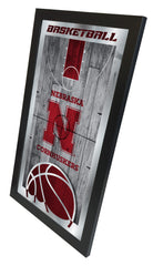 University of Nebraska Cornhuskers Logo Basketball Mirror