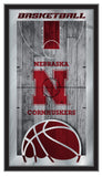 University of Nebraska Cornhuskers Logo Basketball Mirror