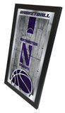 Northwestern Wildcats Logo Basketball Mirror
