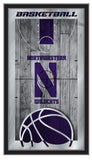 Northwestern Wildcats Logo Basketball Mirror
