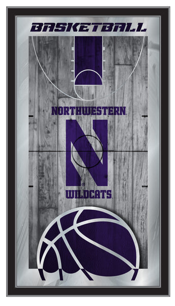 Northwestern Wildcats Logo Basketball Mirror