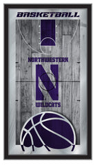 Northwestern Wildcats Logo Basketball Mirror