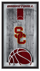 University of Southern California Trojans Logo Basketball Mirror by Holland Bar Stool Company