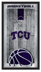 Texas Christian University Horned Frogs Logo Basketball Mirror