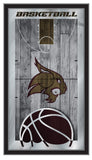 Texas State University Bobcats Logo Basketball Mirror