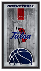 University of Tulsa Golden Hurricanes Logo Basketball Mirror by Holland Bar Stool Company