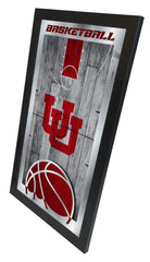 Utah Utes Logo Basketball Mirror