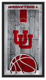 Utah Utes Logo Basketball Mirror