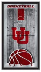 University of Utah Utes Logo Basketball Mirror by Holland Bar Stool Company