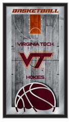 Virginia Tech University Hokies Logo Basketball Mirror by Holland Bar Stool Company