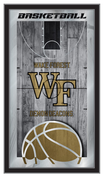 Wake Forest Demon Deacons Logo Basketball Mirror