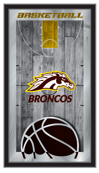 Western Michigan University Broncos Logo Basketball Mirror