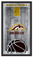 Western Michigan University Broncos Logo Basketball Mirror