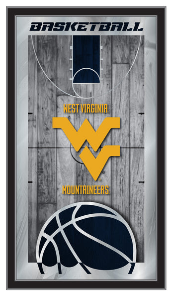 West Virginia Mountaineers Logo Basketball Mirror
