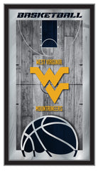 West Virginia University Mountaineers Logo Basketball Mirror by Holland Bar Stool Company