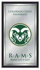 Colorado State University Rams Logo Fight Song Mirror by Holland Bar Stool Company