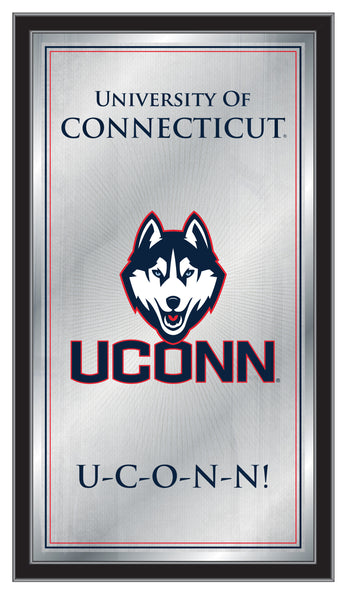 Connecticut Huskies Logo Fight Song Mirror