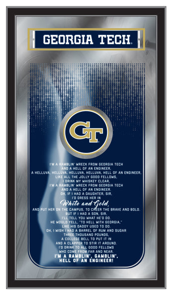 Georgia Tech Yellow Jackets Logo Fight Song Mirror