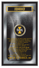 University of&nbsp;Idaho Vandals Logo Fight Song Mirror by Holland Bar Stool Company