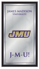 James Madison University Dukes Logo Fight Song Mirror by Holland Bar Stool Company