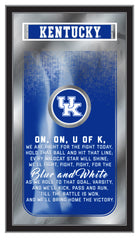 University of Kentucky Wildcats Logo Fight Song Mirror by Holland Bar Stool Company