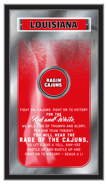 Louisiana Ragin Cajuns Logo Fight Song Mirror
