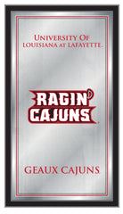 University of Louisiana at Lafayette Ragin Cajuns Logo Fight Song Mirror by Holland Bar Stool Company