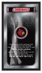 University of Louisville Cardinals Logo Fight Song Mirror by Holland Bar Stool Company