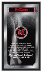 Miami University RedHawks Logo Fight Song Mirror by Holland Bar Stool Company