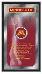 University of&nbsp;Minnesota Golden Gophers&nbsp;Logo Fight Song Mirror by Holland Bar Stool Company
