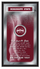 Mississippi State University Bulldogs Logo Fight Song Mirror by Holland Bar Stool Company