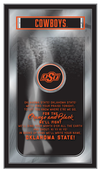 Oklahoma State Cowboys Logo Fight Song Mirror