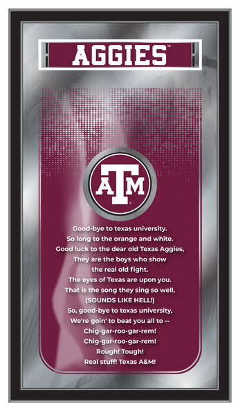 Texas A&M Aggies Logo Fight Song Mirror