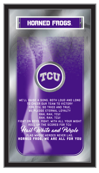 Texas Christian University Horned Frogs Logo Fight Song Mirror