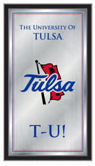 University of Tulsa Golden Hurricanes Fight Song Mirror Logo Mirror by Holland Bar Stool Company