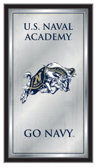 US Navy Midshipmen Academy Fight Song Mirror by Holland Bar Stool Company
