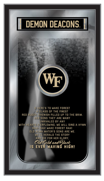 Wake Forest Demon Deacons Logo Fight Song Mirror