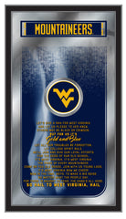 West Virginia University Mountaineers Logo Fight Song Mirror by Holland Bar Stool Company