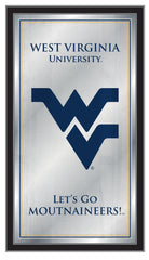 West Virginia University Mountaineers Logo Fight Song Mirror by Holland Bar Stool Company