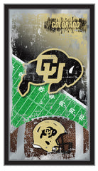 University of Colorado Buffaloes Logo Football Mirror by Holland Bar Stool Company