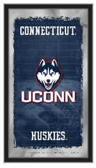 University of Connecticut Huskies Logo Football Mirror by Holland Bar Stool
