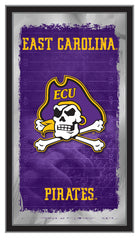 East Carolina University Pirates Logo Football Mirror by Holland Bar Stool