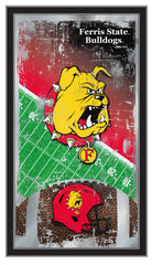 Ferris State Bulldogs Football Mirror by Holland Bar Stool Company
