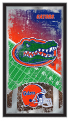 University of Florida Gators Logo Football Mirror by Holland Bar Stool Company