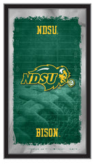 North Dakota State University Bison Logo Football Mirror by Holland Bar Stool