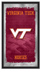 Virginia Tech Hokies Logo Football Mirror by Holland Bar Stool